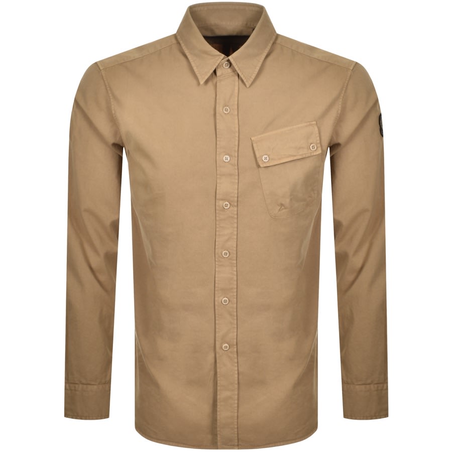 Alternative Image for ProductBelstaff Long Sleeved Pitch Shirt Brown1